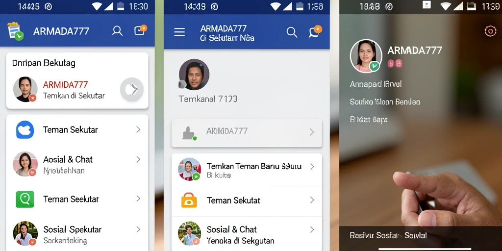 Antarmuka pengguna ARMADA777 yang sederhana dan menarik.