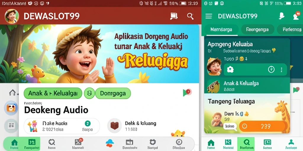 Tampilan antarmuka DEWASLOT99 yang menarik dan ramah anak.