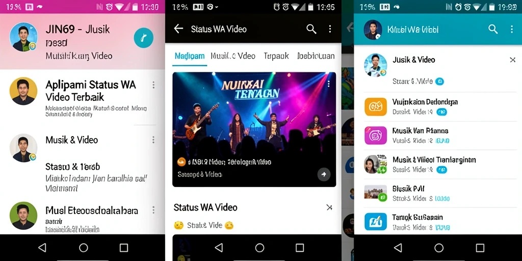 Tampilan antarmuka JIN69 yang menarik dan efektif untuk status WA Video.