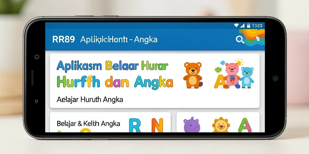 Tampilan antarmuka RR89 yang interaktif dan menyenangkan.