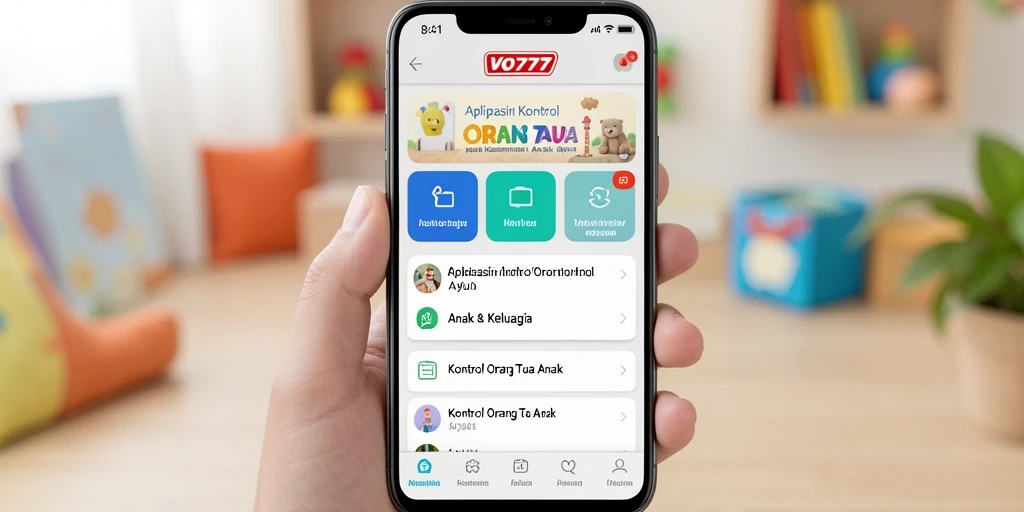 Antarmuka VO777 yang intuitif dan mudah digunakan untuk kontrol orang tua.