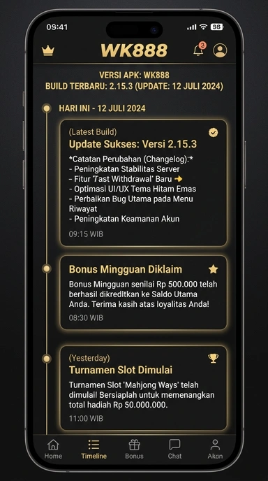 Riwayat Versi wk888 untuk Pengguna Android